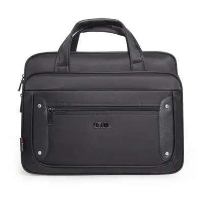 (black, inches) Business Briefcase 19-inch Oxford Cloth Extra Large Capacity Shoulder Bag Busine