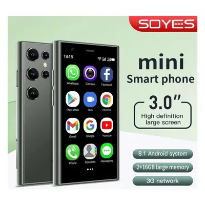 (green, 16G&2G&Global Version) Soyes S23 Pro Mini Smartphones Android 8.1 2gb+16gb Dual Sim 3.0&