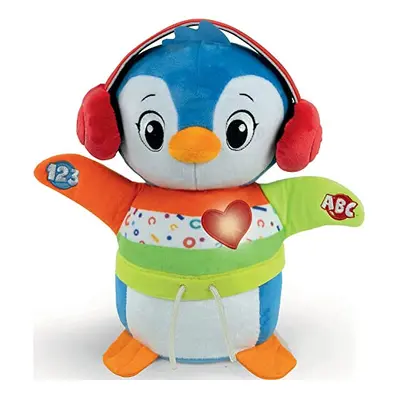 59287 Baby Clementoni - Dance with Me Penguin, Interactive Baby Toy with Music & Light Effects, 