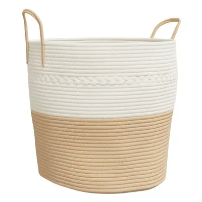 (beige, x cm) vidaXL Storage Basket Laundry Basket Washing Basket Laundry Hamper Cotton