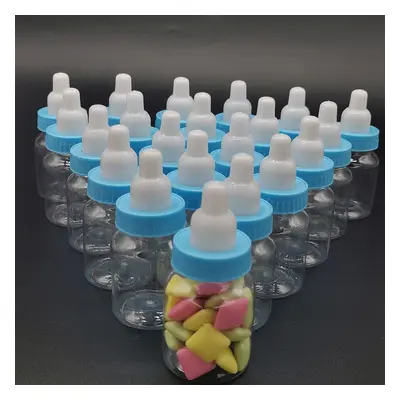 Jessica welcomes you Bottles with Removable Blue Tops for Baby Showers Parties and Favors (24 Bl