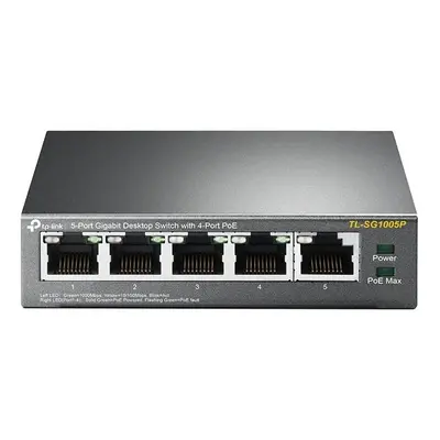 Tp-Link Tl-Sg1005P 5-Port Gigabit Desktop Switch Tl-Sg1005P