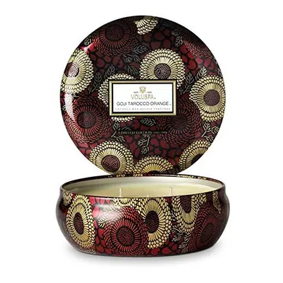 Voluspa Goji & Tarocco Orange Japonica Limited Edition Wick Candle in Decorative Tin oz