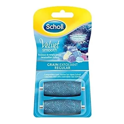 Scholl Velvet Smooth Express Pedi Crystal Diamonds Exfoliating Grain Replacement Rolls