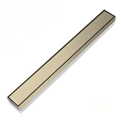 (60cm, brushed gold) 5.5cm wide Invisible Floor Drain Stainless Steel Rectangle Anti-odor