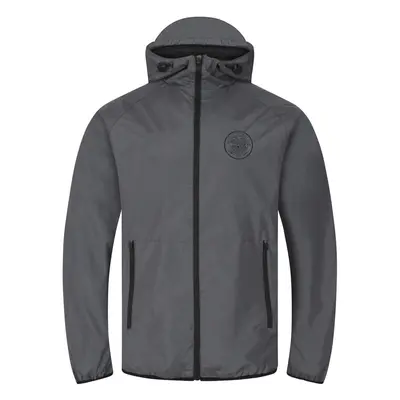 (Grey Peak Hood, XL) Celtic FC Official Football Gift Mens Shower Jacket Windbreaker