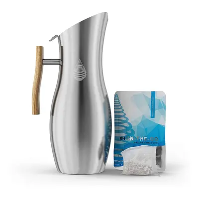 pH VITALITY Stainless Steel Alkaline Water Pitcher/Jug - Alkaline Water Filter Pitcher/Jug by In