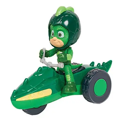 PJ Masks Rover Gecko with Superhero Action Figure with Space Helmet and Accessories Green Figure