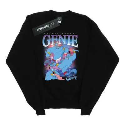 (S, Black) Disney Mens Aladdin Genie Montage Sweatshirt