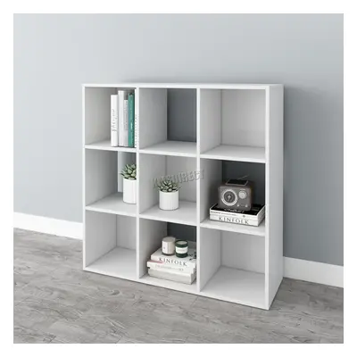 (White) WestWood Bookshelf Tier Cube Bookcase Storage Display PB Shelving Rack Unit