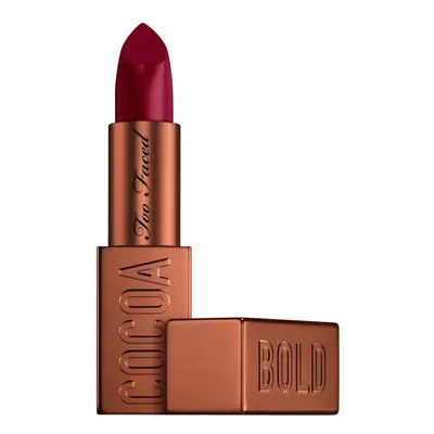 Too Faced Cocoa Bold Lipstick | Matte, Vegan + Cruelty Free, 0.12 Ounce, Triple Fudge