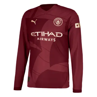 (XXL) Man City Third Long Sleeve Authentic Shirt