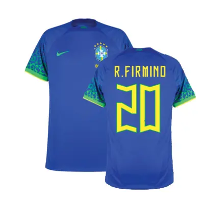 (XL) Brazil Away Shirt (R.FIRMINO 20)