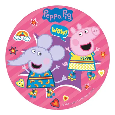 Dekora - Peppa Pig Birthday Cake Topper, Edible Disc - Cm