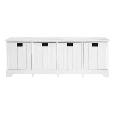 Premier Housewares New England White Drawer Bench