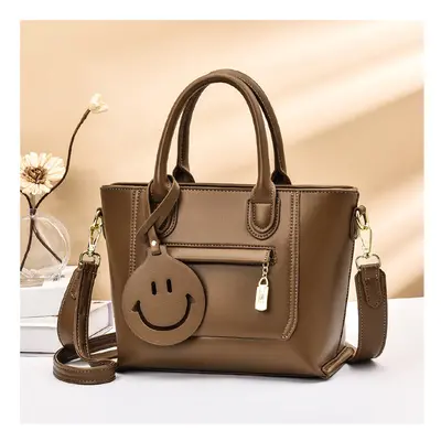 Casual PU Leather Pendant Women Shoulder Bags Thread Zipper Ladies Hand Bags Solid Crossbody Bag