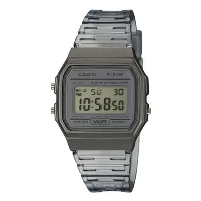 Casio Collection Quartz Digital Dial Grey Resin Strap Ladies' Watch F-91WS-8EF