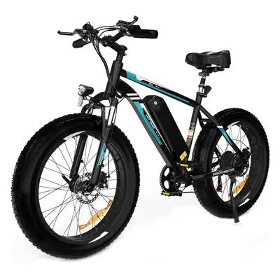 (Blue-4.0) HITWAY Electric Bike,26" Ebikes, 90KM Hybrid Bike