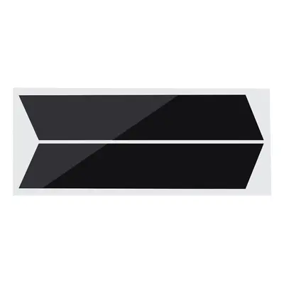 (Bright Black) 2Pcs Car Vinyl Stripes Truck Racing Stickers Graphic Decal Universal for Dodge Ra