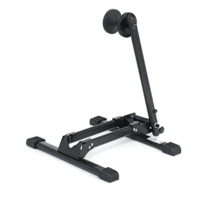 (Black) Aluminum Alloy Bike Stand L-shape Single Biycle Storage Black Floor Rack MTB Road Bike H