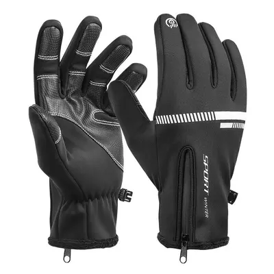 (M) Touch Screen Gloves Skidproof Windproof Waterproof Full Finger Winter Bike Gloves Outdoor Cy