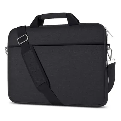 (Black, Inch) Laptop Bag Multifunctional Large Capacity Handheld Laptop Sleeve Bag with Shoulder