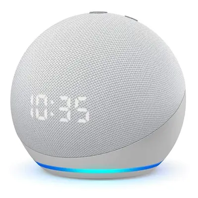 (White) Echo Dot (4th generation) Smart speaker with clock and Alexa