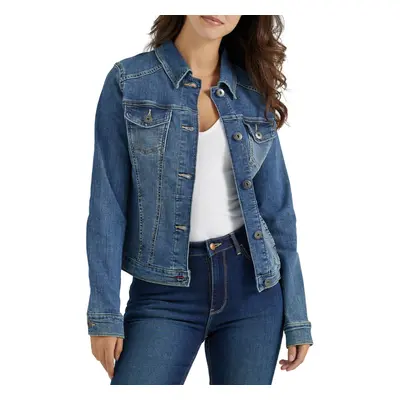 Wrangler Authentics Womens Authentics Denim Jacket, Weathered, Large