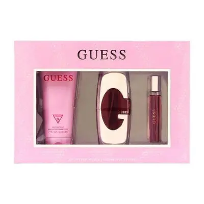 Guess Pcs Set For Women: 2.5 Eau De Parfum Spray + 0.5 Oz Eau De Parfum Travel Spray + 6.7 Body 