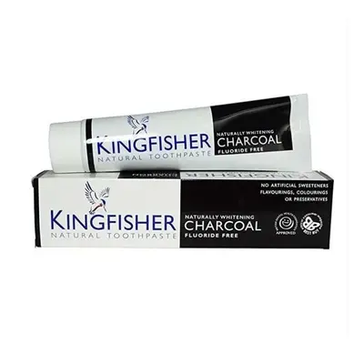 Kingfisher Toothpaste Whitening Charcoal 100ml (12 Pack)