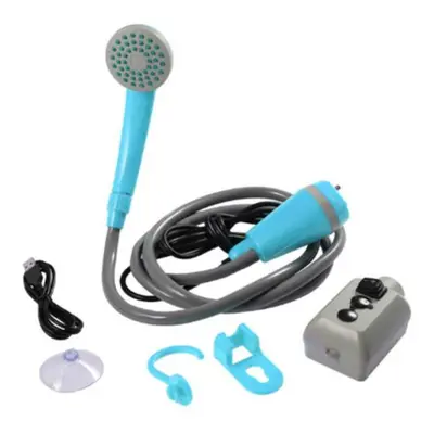 (blue) Rechargeable Showerhead Set Great Cleaning System Widely Applied Multi-purpose Outdoor Ca