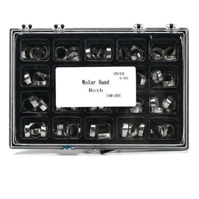 (as the picture, Roth) Box Dental Molar Buccal Tubes Bands 16#-35# Roth/mbt Orthodontic Stainles