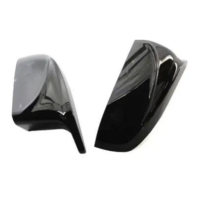 (as the picture) 2pcs Glossy Black Wing Mirror Professional Convenient Stable Rear View Mirror C