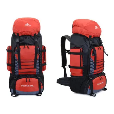 (red) 90l Travel Camping Backpack Hiking Army Climbing Rucksack Trekking Climbing Mochila Blasso