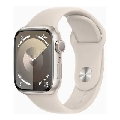 Apple Watch Series (GPS) - mm - starlight aluminium - smart watch with sport band - fluoroelasto