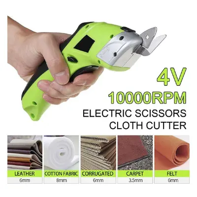 4v Cordless Rechargeable Electric Scissors Fabric Leather Cloth Sewing Cutting Knife Tailor Scis