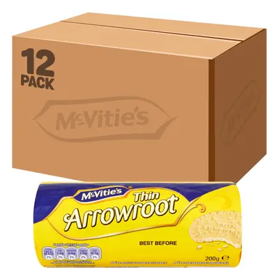 McVitie's Thin Arrowroot Biscuit g (Pack of 12)