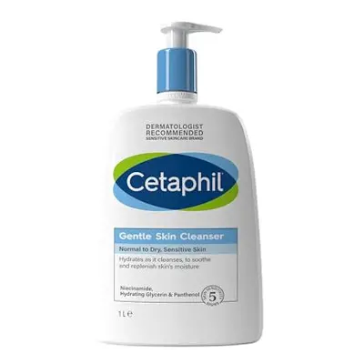 Gentle Skin Cleanser, 1L, Face & Body Wash, For Normal To Dry Sensitive Skin, With Niacinamide &