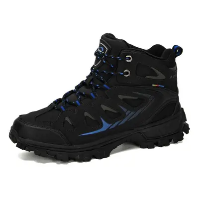 (black,blue, 42) Bona New Designers Popular Cow Split Warm Snow Boots Men Outdoor Casual Men Wor