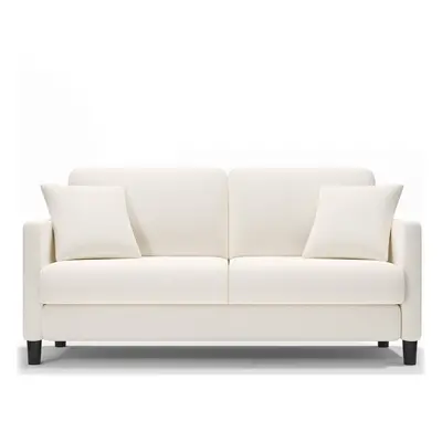 (White) Super Soft Teddy Velvet Sofa