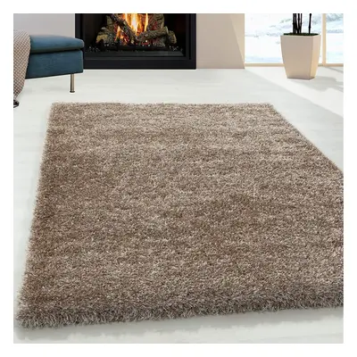 (Taupe, x cm) Abaseen Cosy Shaggy Rug Modern Rugs Soft Touch 5cm Heavy Thick Pile Area Rugs