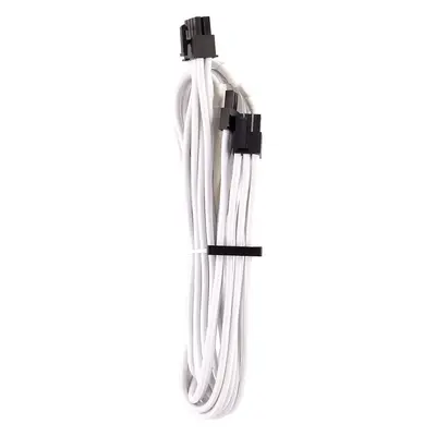 Corsair CP-8920245 Premium Individually Sleeved PCIe (Single Connector) Cables Type Gen â Whit