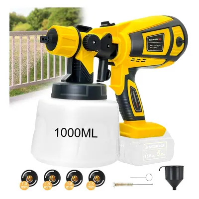 21v Cordless Paint Sprayer Gun Body Only- DeWALT Battery Compatible