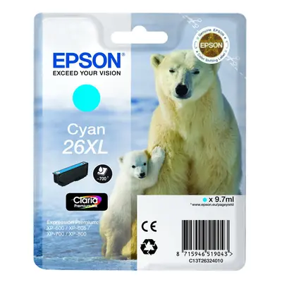 Epson Singlepack Cyan 26XL Claria Premium Ink