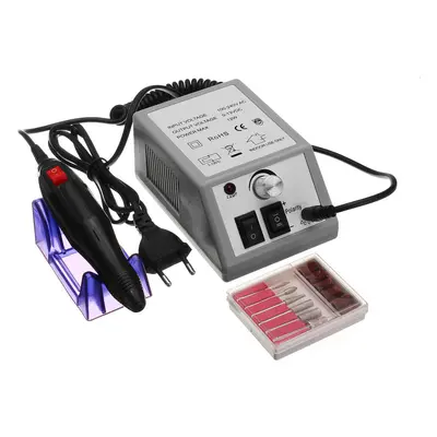 (Gray) Professional Electric Nail Polisher File Drill Manicure Pedicure Machine Tools