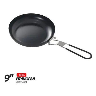 (9 inch) Outdoor Portable Folding Pan Small Frying Pan Camping Picnic Cookware Non-stick Pan Coo