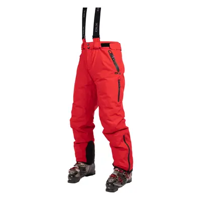 (L, Red) DLX Mens Ski Trousers with Braces Kristoff II