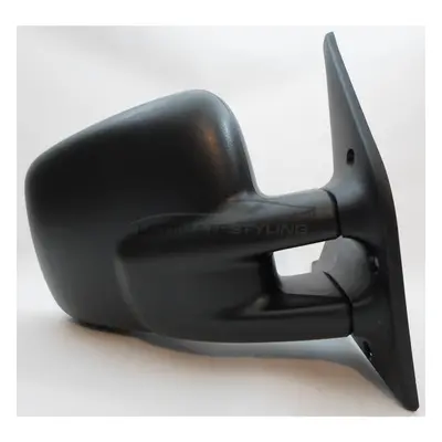 VW Transporter T4 Van Manual Wing Door Mirror Black Drivers Side O/S