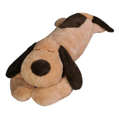 (Brown, 150cm/59.06in) Large Sausage Size Dog Long Strip Throw Pillow Cushion Plush Stuffed Gift