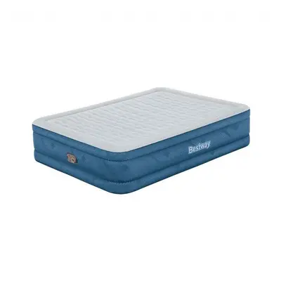 Bestway Fortech Snugable Top Inflatable Indoor Queen Airbed Mattress with Pump